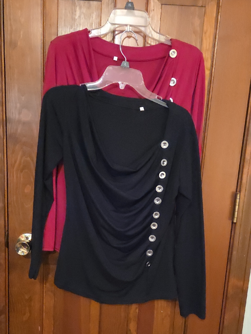 2 pk Button detail shirts